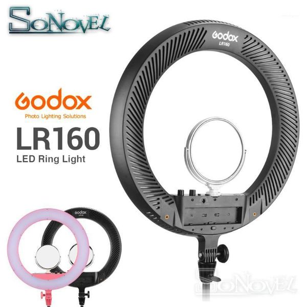 

flash heads godox lr160 3200k-5500k color temperature adjustable led pography light lighting lamp makeup mirror light1