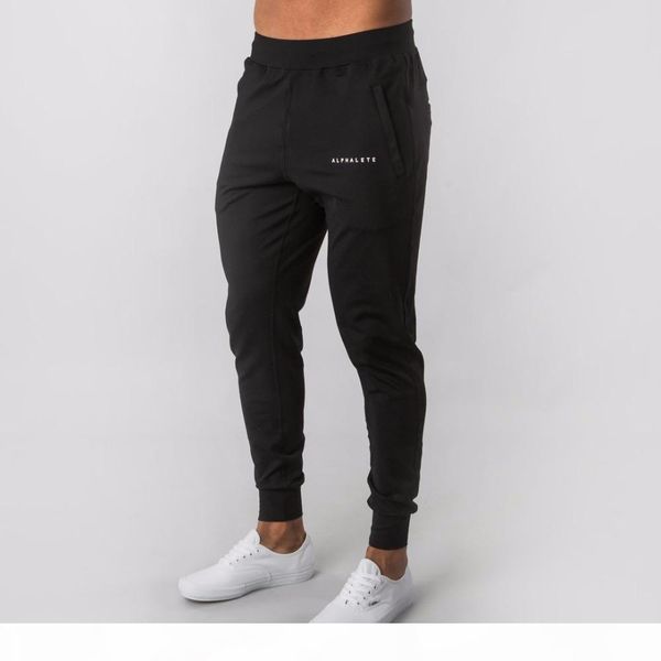 

alpheatete новый стиль мужской бренд jogger спортивные штаны мужские заимствования тренировки фитнес хлопковые брюки мужские повседневные мо, Black