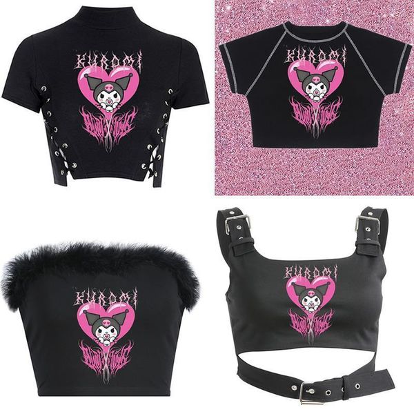 

эстетическая рубашка y2k рубашка винтажная рубашка harajuku kawaii gothic punk dark street hip hopshirt, White