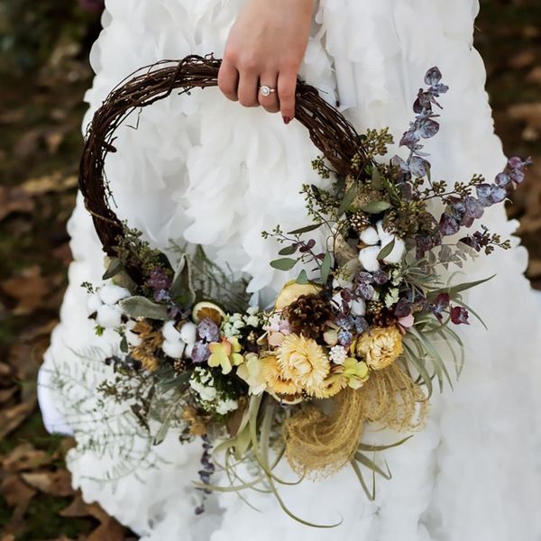 

fengrise natural rattan wreath garland spring wedding decoration decoration for weddings rustic diy decor for home party wmtqck