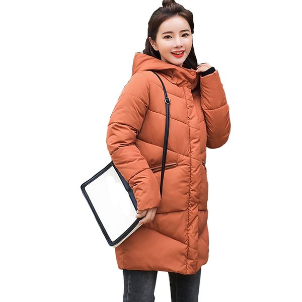 

parka women winter jacket women coats hooded coats female parka thick oversize padded lining winter female coats yy8801 201119, Black