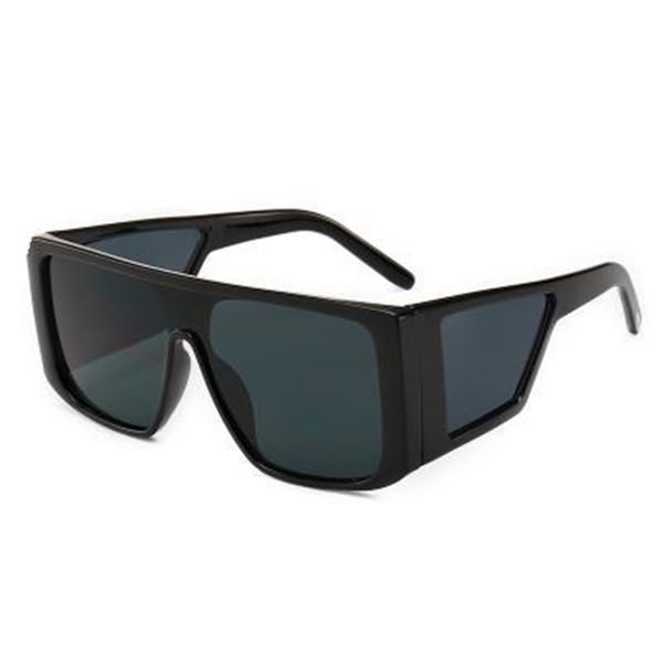 

large frame men's personalized sunglasses integrated goggles street shooting glasses, White;black