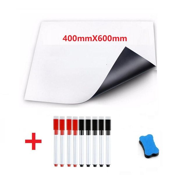 

400mmx600mm magnetic whiteboard fridge magnets white board magnetic marker eraser to do list board grocery menu kitchen planner wmtppp