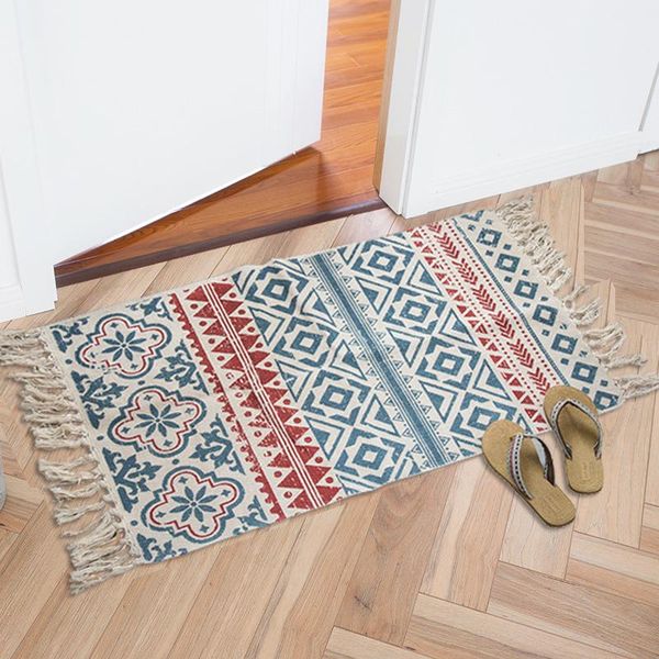 

carpets family fringed woven carpet bedroom study washable tidy prayer mattress