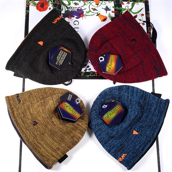 

beanies reversible knitted hats winter fleece skull caps bonnet double-sided wear hat beanie men women warm cap outdoor ear muff best, Yellow