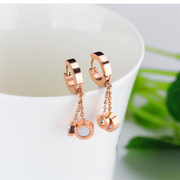 

xqni black and white rome digital double sided temperament tassel round circle women fashion hoop earrings wmtfba, Golden