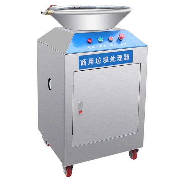 

50l commercial kitchen waste processor 380v swill residue kitchen shredder restaurant big pig fish chicken bone processor