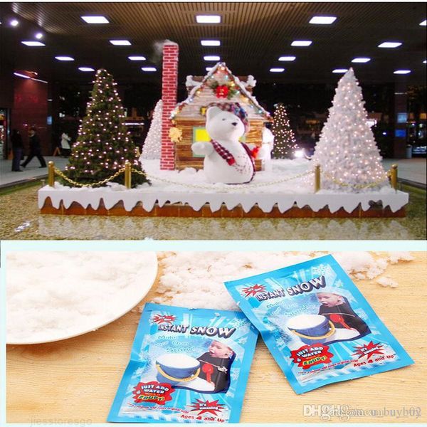 

artificial instant absorbant magic prop christmas diy fluffy wedding decorations white fake snow powderujcz