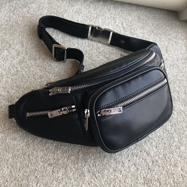 

aw king waist sheepskin chest chain bag, men's and women's versatile mini bag