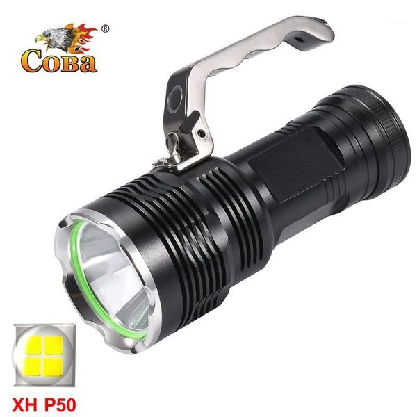 

coba portable led light p50 rechargeable lamps for home electric use 4*18650 batteries super bright waterproof1