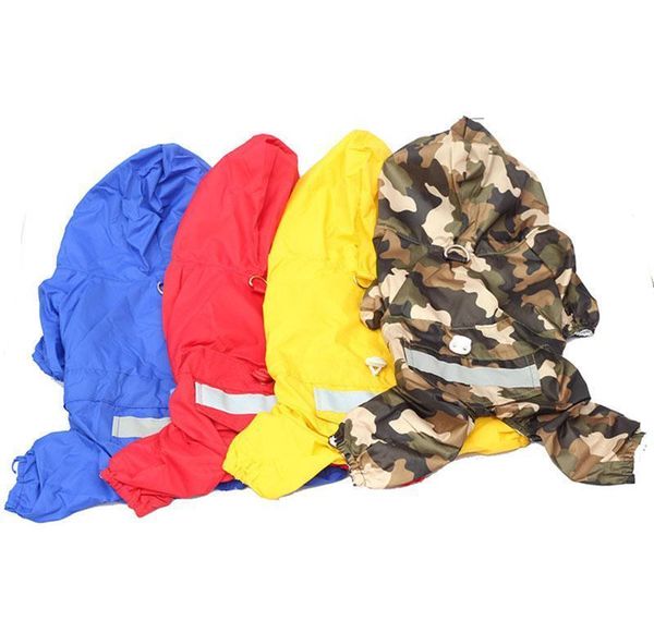 

new 2020 pet cat dog raincoat hooded reflective puppy small dog rain coat waterproof jacket for dogs soft breathabl jllbva lucky2005