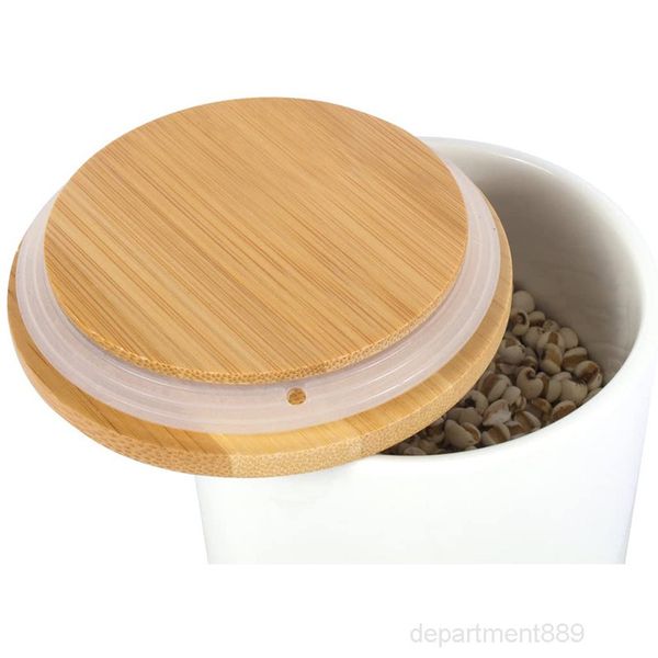 

многоразовые бамбуковые крышки крышки с соломенными отверстиями и силиконовым уплотнением для баночки для анка для баночки мейсона owc3562