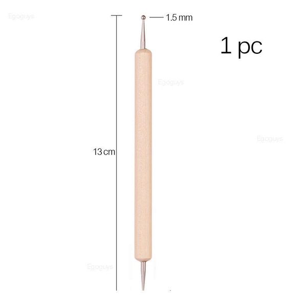 

1pc dual heads wooden dotting pen rhinestones gem crystal picker nail art uv gel painting embossing dotter manicure diy qylltt