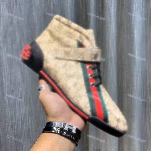 

2021 paris luxe shoes triple черный белый холст для мужской женщина дизайн высокий каблук повседневная обувь пчела слованная звезда люкс уро