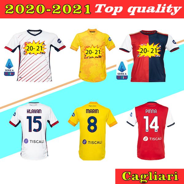 

2021 cagliari calcio soccer jersey home joao pedro nandez cerri 20 21 мужские футбольные рубашки выгодные вспомогательные футбольные формы, Black;yellow