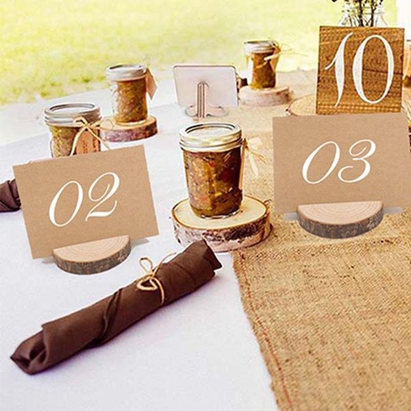 

personality wedding place wooden card holder solid wood card frame business family party restaurant decoration 1 pack1