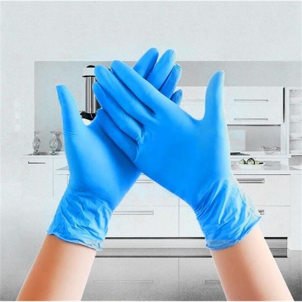 

of sky latex blue kinds nitrile disposable 5 specifications optional anti-skid anti-acid gloves a grade utletfntg