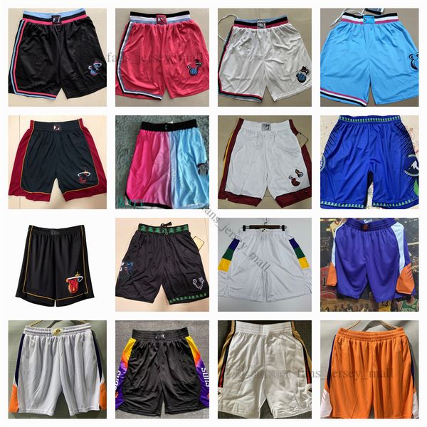 

printed basketball pocket shorts man butler adebayo lowry grant paul booker ayton towns russell beverley sport pant white black yellow purpl