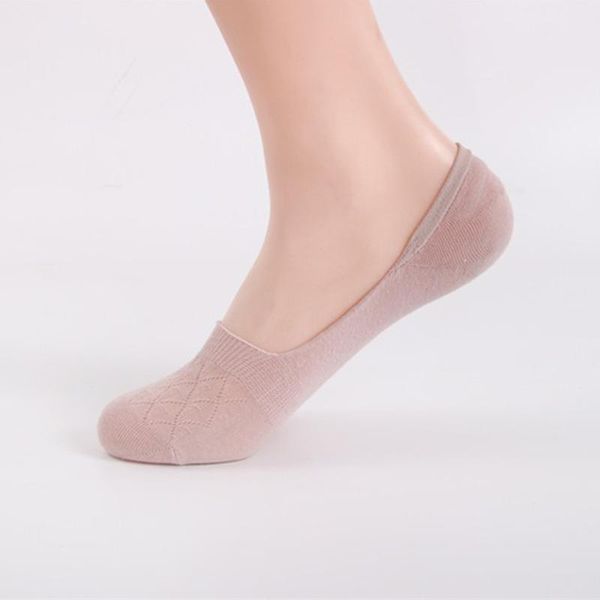 

12 pairs / bag new ladies cotton boat socks invisible socks wild fashion solid color shallow mouth mesh women non-slip, Black;white