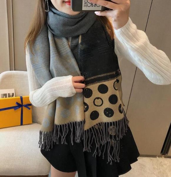 

2021 quality designers winter women luxuriousscarf shawls wholesale 180*65cm new 6colors high scarfs scarf scarfs shipping uxrme, White;black