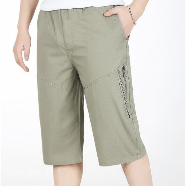 

2021 new men's trousers casual fashion male leisure cotton 3/4 cargo pants mans dyqz, Black;white