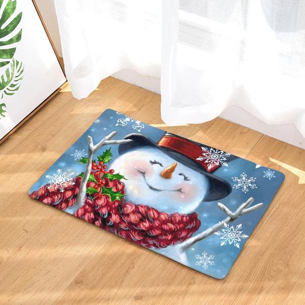 

cushion/decorative pillow zeegle christams snowman printed hallway mats home entrance door anti-slip bedroom carpet kitchen rugs bathroom ba