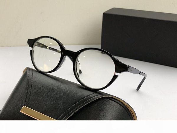 

new fashion optical glasses round simple frame eyeglasses flat light eyewear popular generous casual full frame spectacle frame, White;black