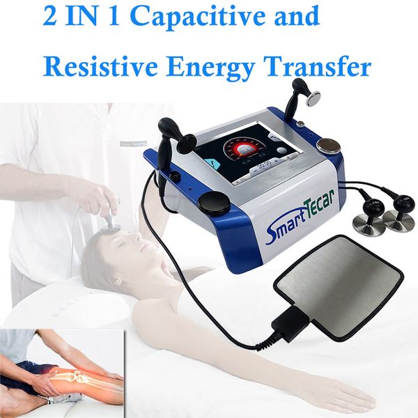 Smart Tekar Therapy Tecar Chiropratica Physio Spine Pain Radiofrecuencia Indiba Machine con maniglie Ret e CET