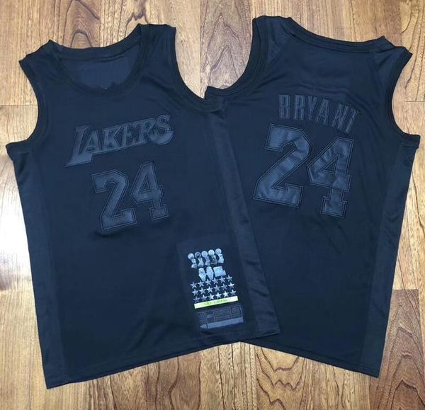 

men los angeles lakers kobe bryant mvp black player jersey, Black;red