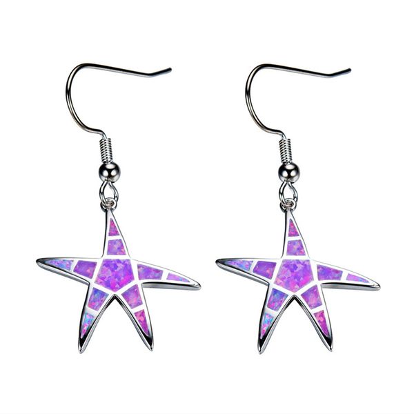 

npkds new fashion blue fire opal серьги starfing подвеска серьги для годовщины партия свадьба банкетные украшения аксессуары, Golden