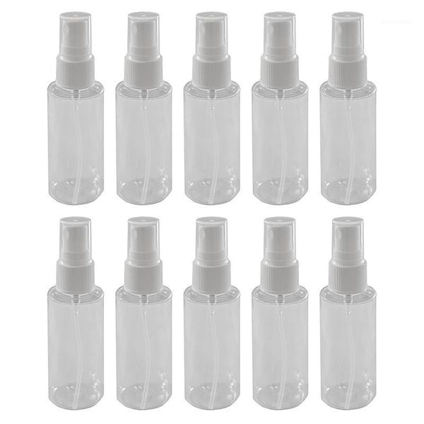 

10pcs transparent empty spray bottles 2 oz plastic mini refillable container empty cosmetic containers1