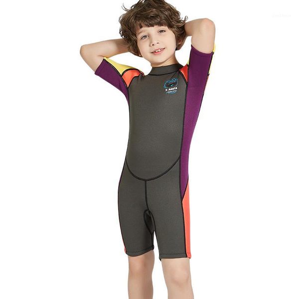 

ailloma diving wetsuit sunscreen boys 2.5mm snorkeling surfing swimwear child neoprene jumpsuit short scuba dive jacket suits1