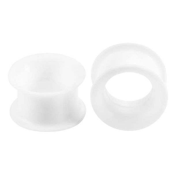 

3-25mm 1pair sile ear plugs and tunnels flexible thin flared piercings ear expander stretcher gauges piercing body jewelry q sqcsho, Silver