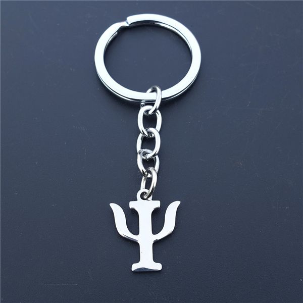 

stainless jewelry psychological steel keychain symbol for keyring men women, Silver