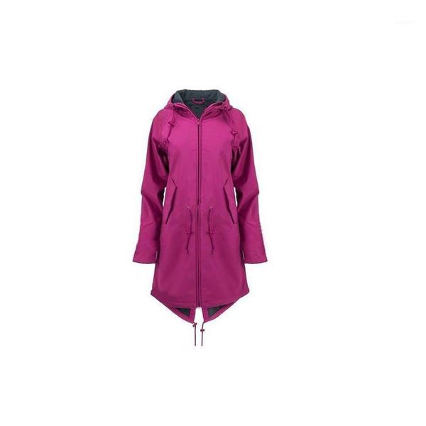 

womens winter casual long sleeve zip up closure drawstring hooded lightweight ladies midi jacket coat tunic, Black;brown