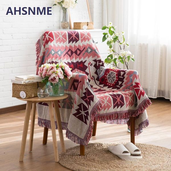 

ahsnme sofa blanket sofa towel retro european style blanket non slip fabric sofa cushion cover all inclusive blanket h wmtmkc