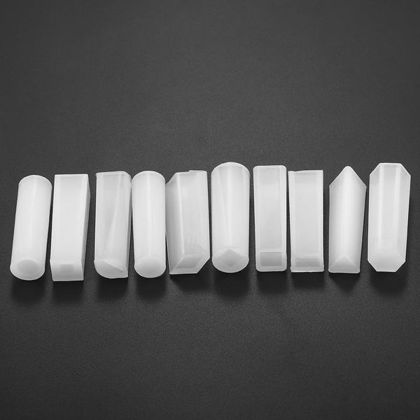 

11 стиль цилиндрический cuboid cruboid crystal epoxy смола плесень для ожерелье подвесной эпоксидную смолу плесень diy ювелирные изделия выв