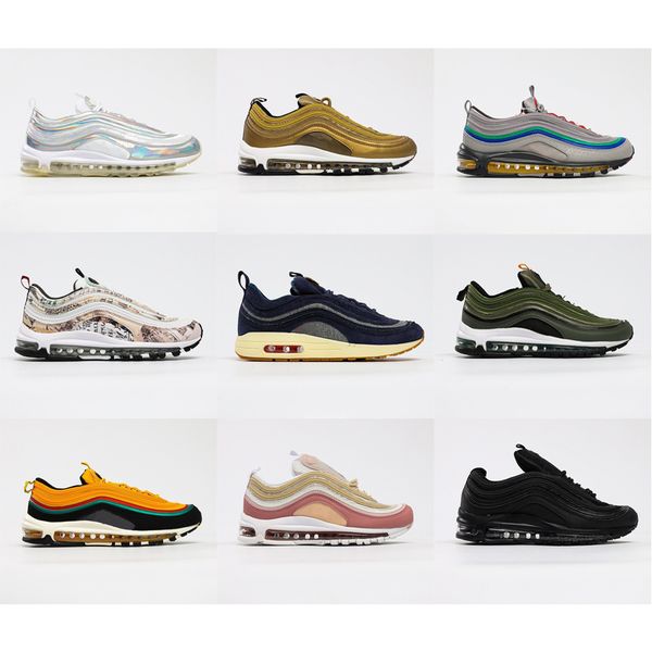 

new arrival men women running shoes cushion silver gold vivid sulfur multi yellow blue hybrid sports sneakers