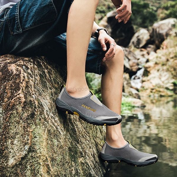 

men's rubber outdoor & hiking shoes breathable mesh slip-on sneakers 01