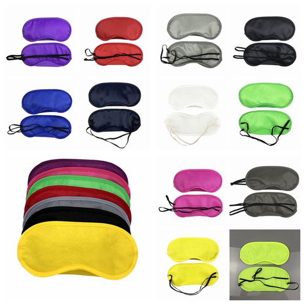 

black eye mask polyester sponge soft 4 layers shade nap cover blindfold blackout sleep eyeshade mask for sleeping travel