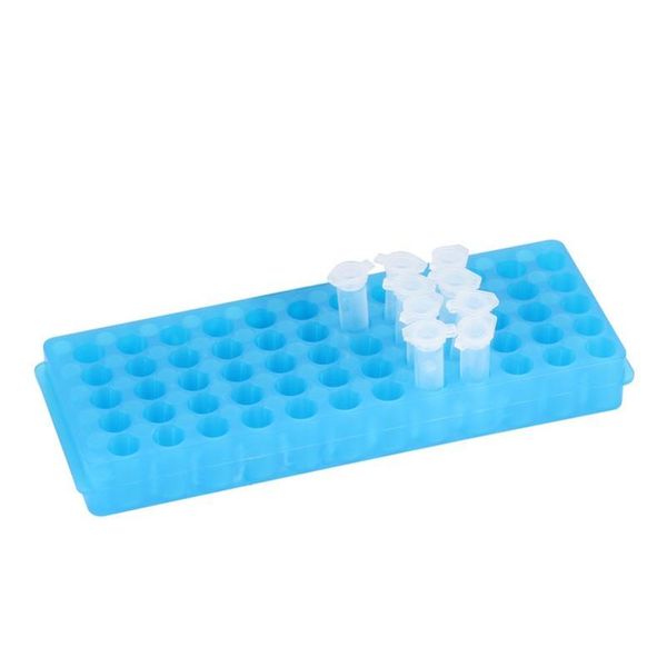 

60 holes centrifuge test tube rack 2 side test tubes holder bracket 0.5ml/1.5ml centrifuge vial tube support laboratory qylyqc