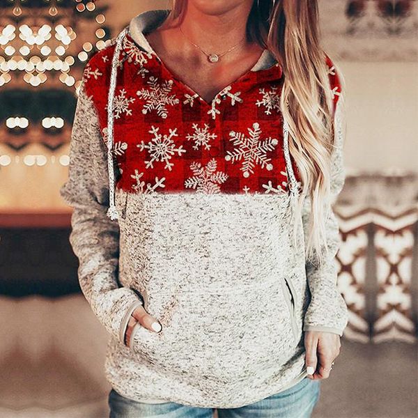 

shiying рождественский плед свитер женская осень и зимняя европейская и американская напечатанная кнопка половина кардигана с капюшоном женс, Black