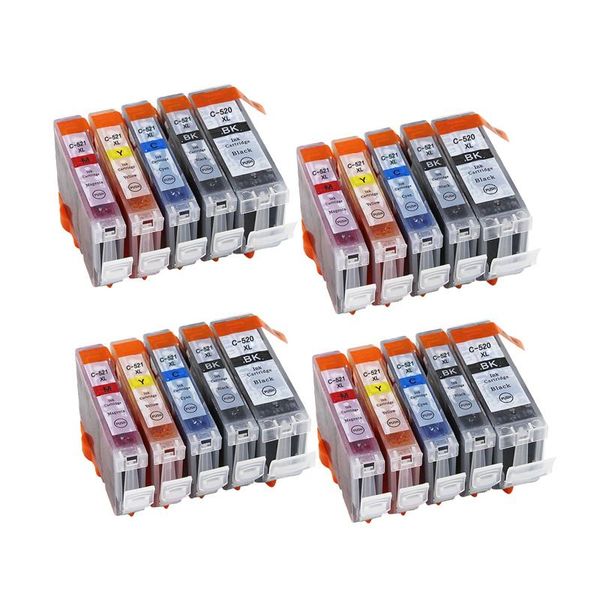 

ink cartridges xiongcai compatible cartridge for canon pgi520 cli521 pixma ip3600 ip4600 ip4700 mx860 mx870 mp540 pgi-520 pgi 520