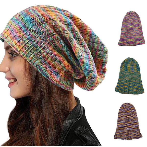 

beanie/skull caps beanie hat for women winter hats knitted autumn skullies ladies warm bonnet cap korean style casquette fashion 2021, Blue;gray