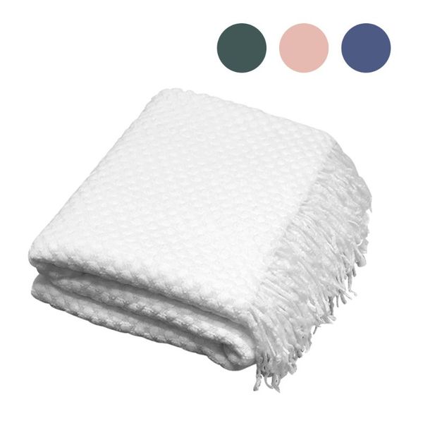 

blankets modern throw blanket nap knitted travel bed sofa couch cover autumn winter home decor with tassels bubble textured solid