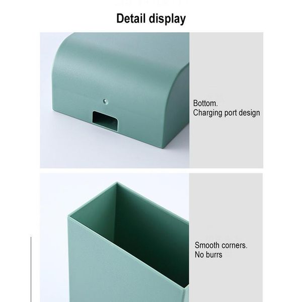 

wall-mounted paste remote control trash bag storage box desk mobile phone charging rack bathroom cosmetics f bbyduf