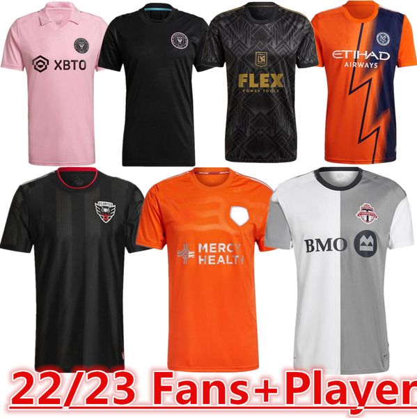 

inter miami beckham soccer jerseys 2022 2023 lafc higuain toronto d.c. united los angeles fc 22 23 cincinnati new york city nycfc football s, Black;yellow