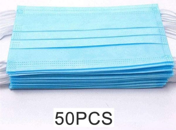 

disposable 50pcs 3-layer face dhl protection and personal health mask