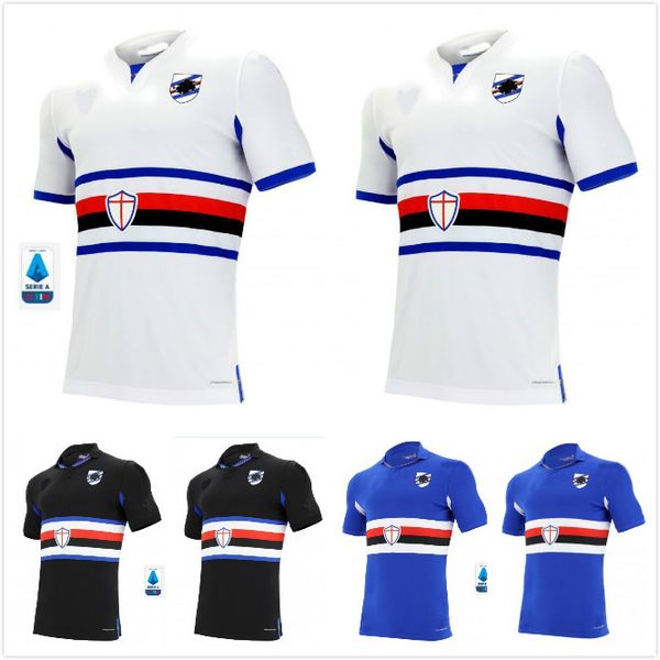 

2020 sampdoria soccer jersey home sesy третья 20 21 murillo linetty jankto yoshida maroni gabbiadini таиланд футбольные рубашки, Black;yellow