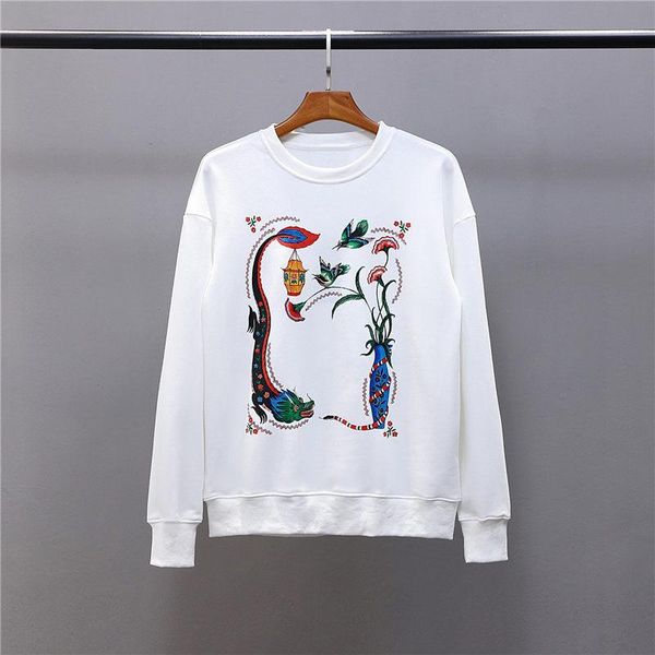 

vintage fashion men hoodie 2020ss mens womens autumn winter long sleeve comfortable polo sweatshirt beast printed pullover hoodies coat, Black
